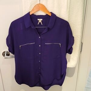 Casual purple blouse